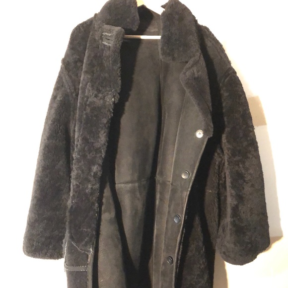Banana Republic Suede Shearling Coat